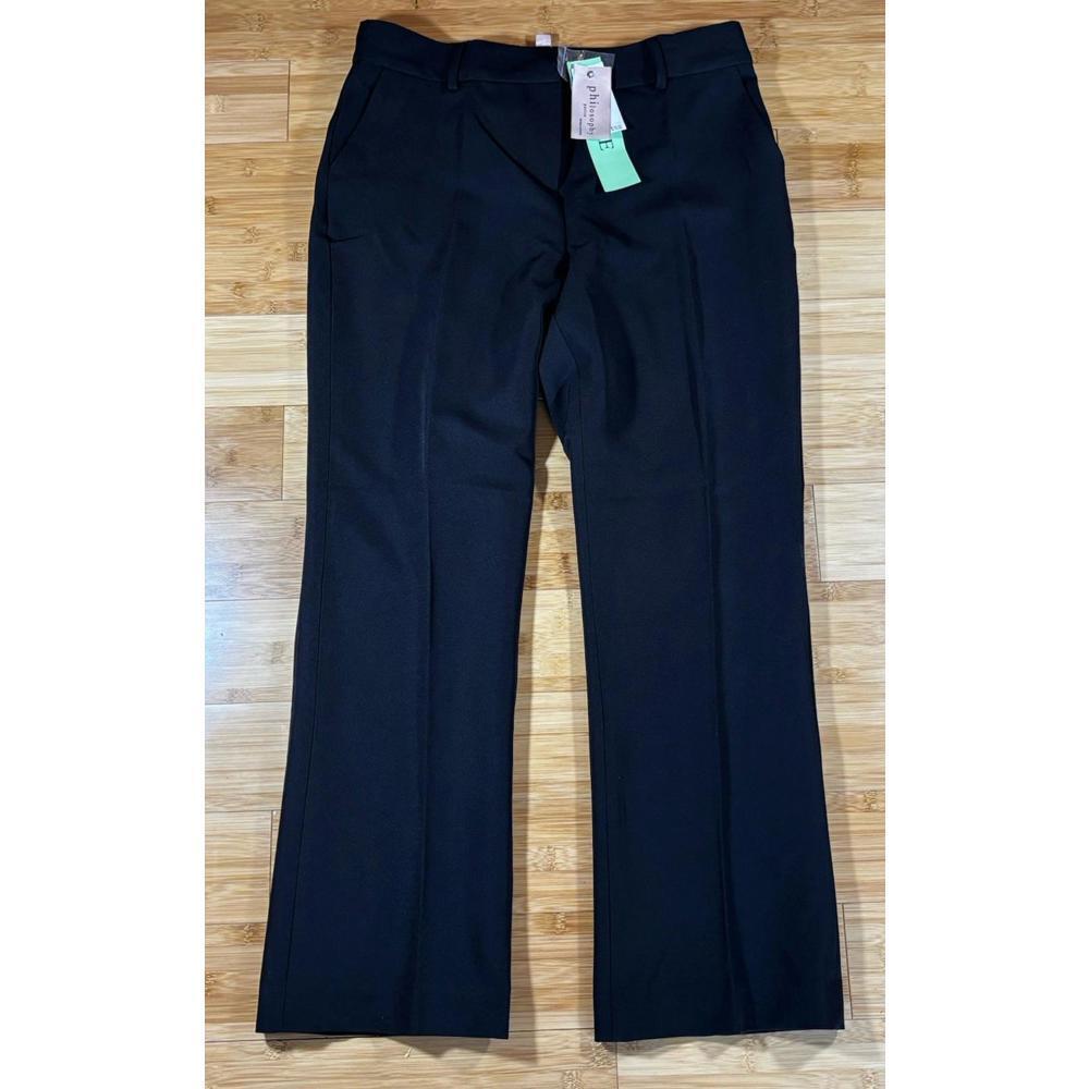 Philosophy black pants NWT 12P